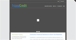 Desktop Screenshot of extendcredit.com